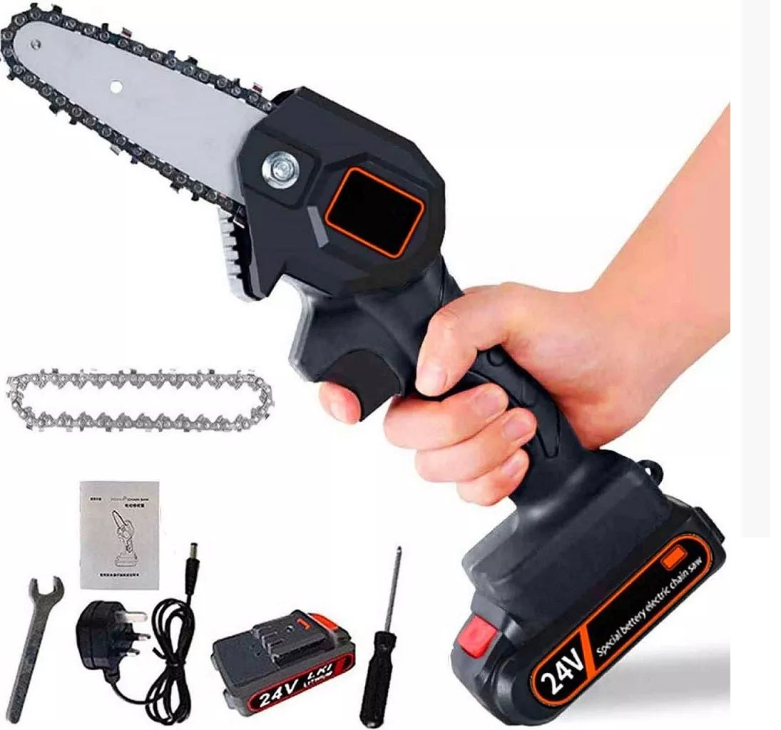 Mini Motosierra Electrica Portatil