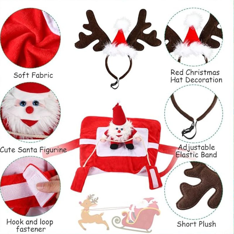 Viste a tu peludo con el espíritu navideño🎅🏻