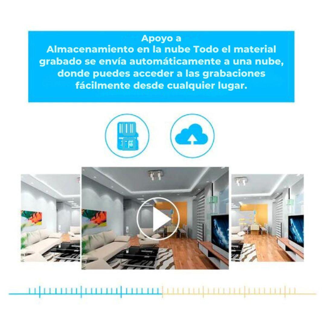 Camara Ip Tipo Bombillo 360º Robotica Wifi Vision Nocturna