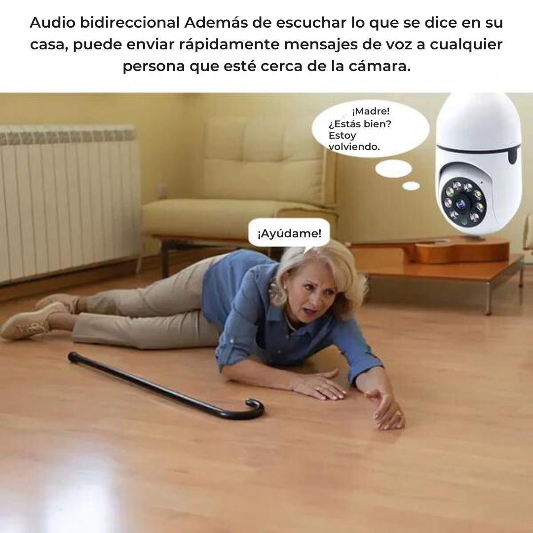 Camara Ip Tipo Bombillo 360º Robotica Wifi Vision Nocturna
