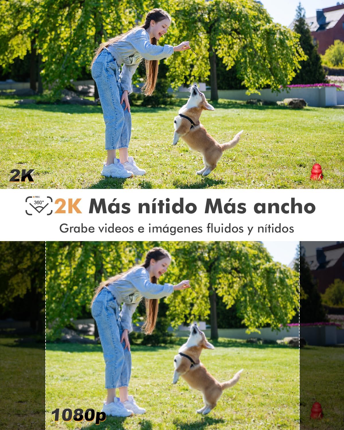 SolarGuard™ 360º 4K – Seguridad 24/7 Sin Cables Ni Facturas de Luz