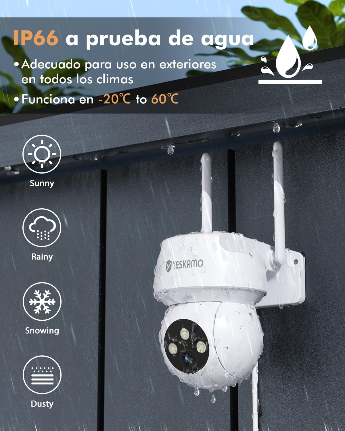 SolarGuard™ 360º 4K – Seguridad 24/7 Sin Cables Ni Facturas de Luz