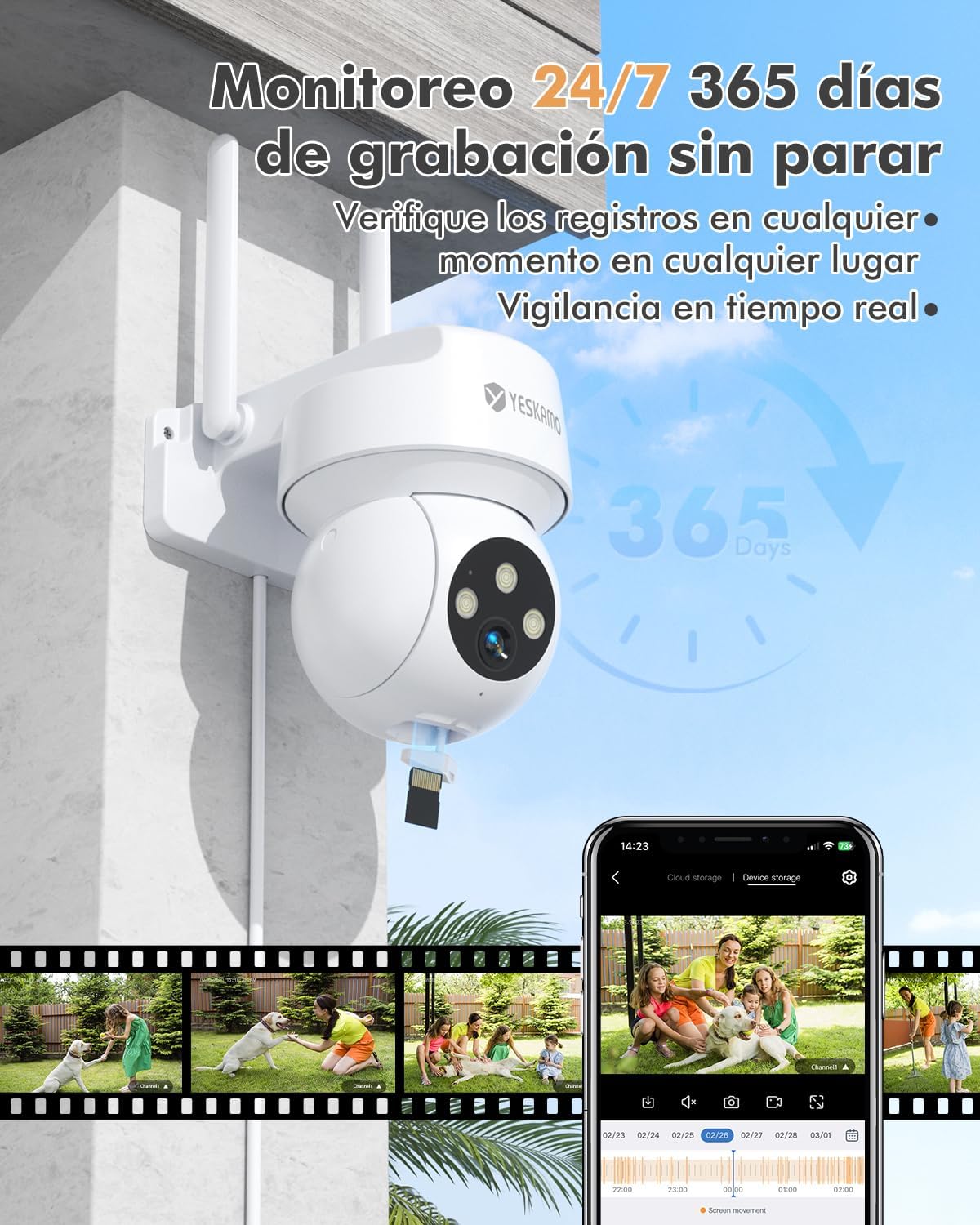 SolarGuard™ 360º 4K – Seguridad 24/7 Sin Cables Ni Facturas de Luz