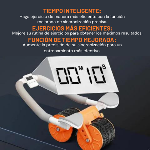 Rueda abdominal Smart Pro ™ Abs Roller 2024: ejercicios de abdominales y planchas - ENVÍO GRATIS