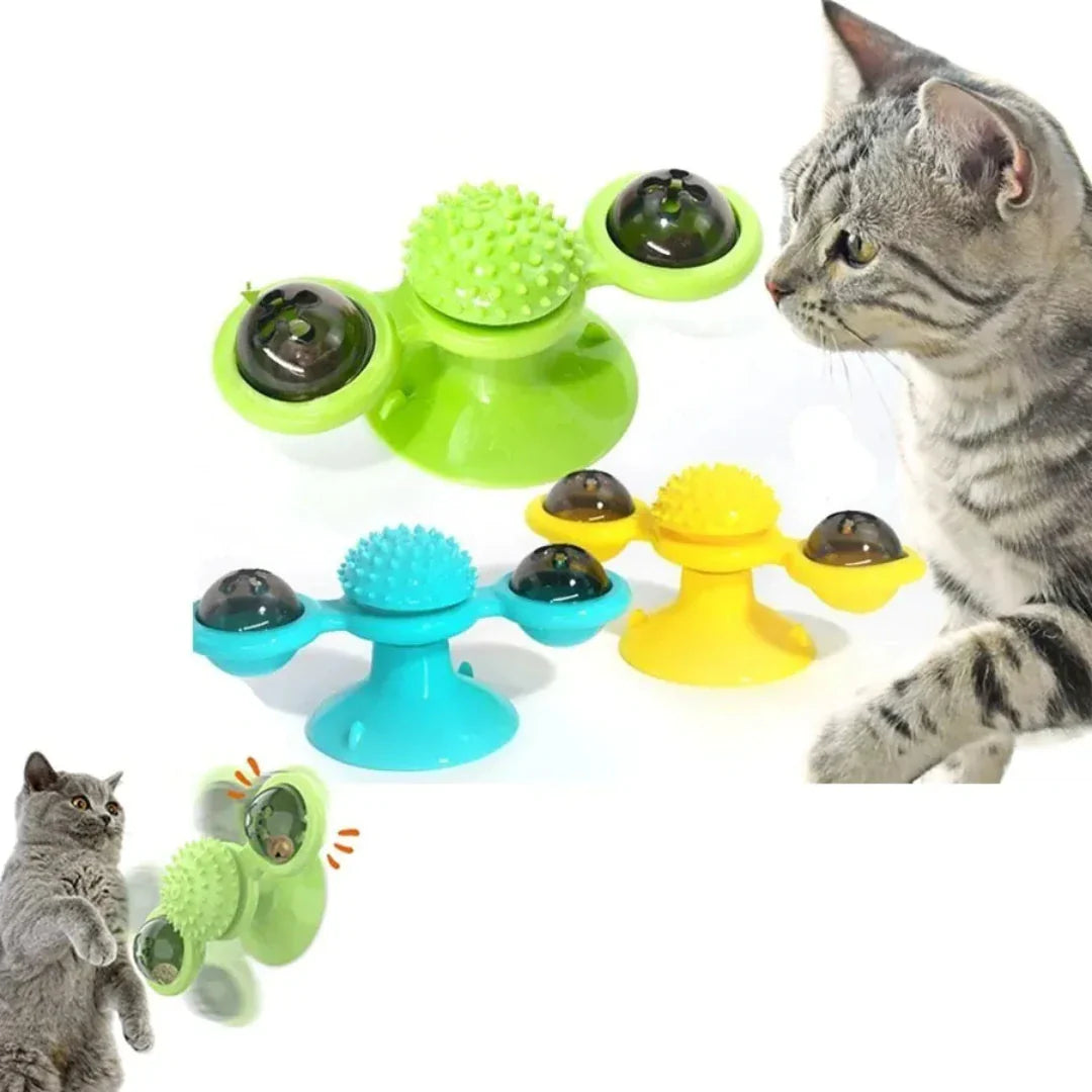 Juguete Gato Interactivo Spinner Con Luz