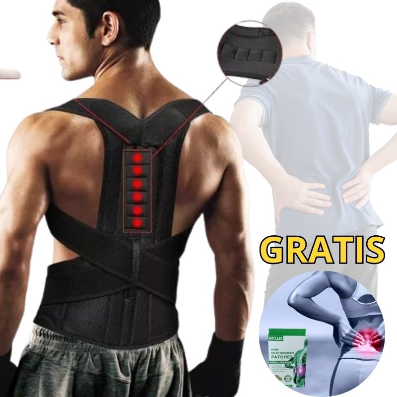 CORRECTOR POSTURAL FLEX + Parches 2 Cajas 🌟Alivia Dolores en la Región Lumbar🌟 - ENVÍO GRATUITO TODO COLÔMBIA