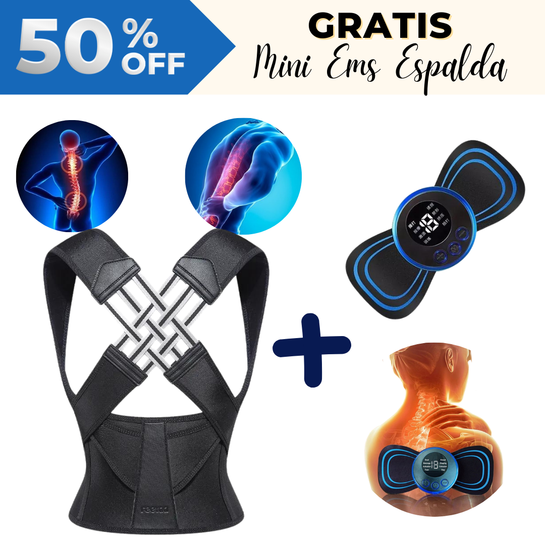 Corrector De Postura Ortopédico Unisex 💪 RESULTADOS CON 7 DÍAS DE USO 🌟GRATIS MINI MASAJEADOR EMS +ENVÍO TODO COLÔMBIA🌟