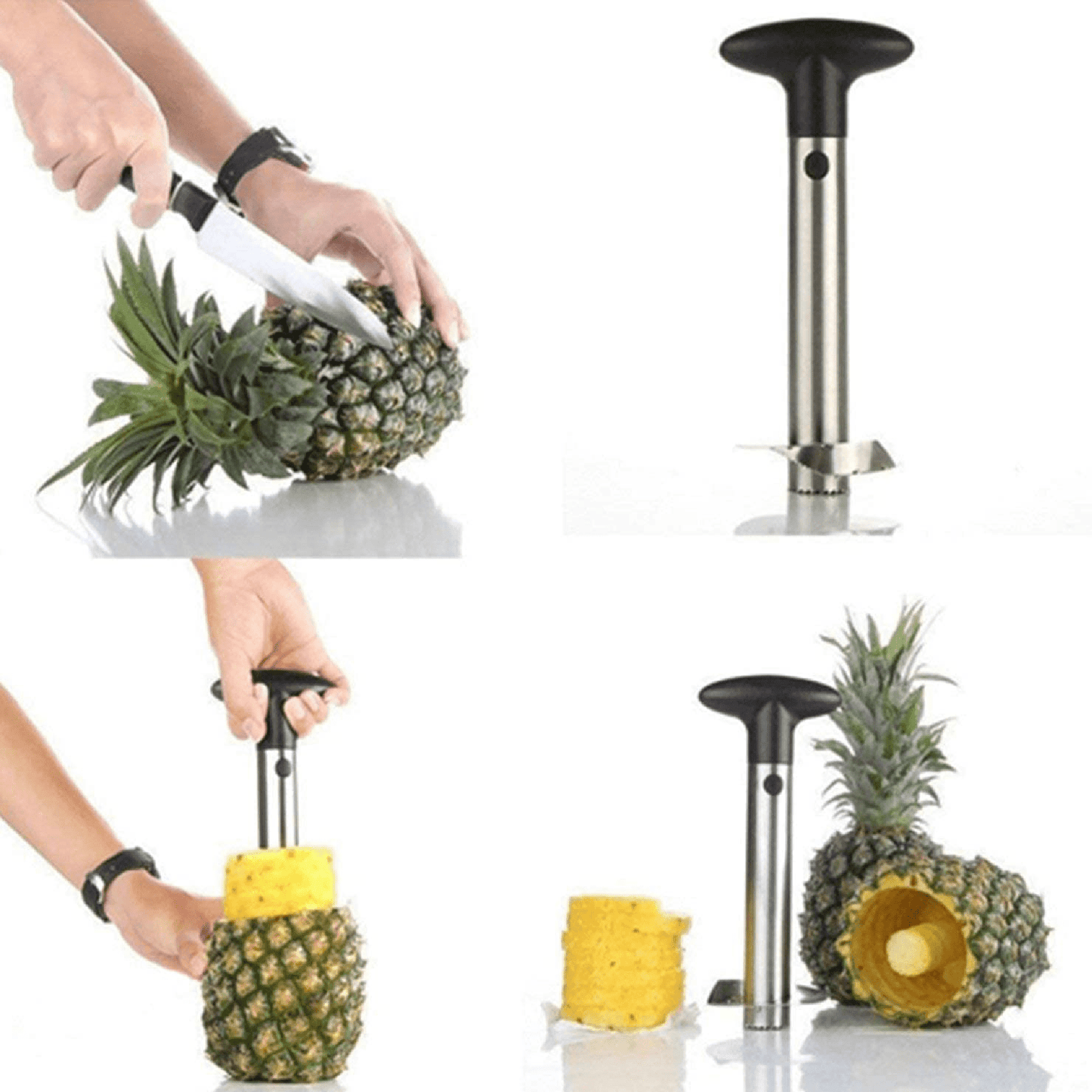 PELADOR DE PIÑAS DE ALTO RENDIMIENTO - ACERO INOXIDABLE Espiral