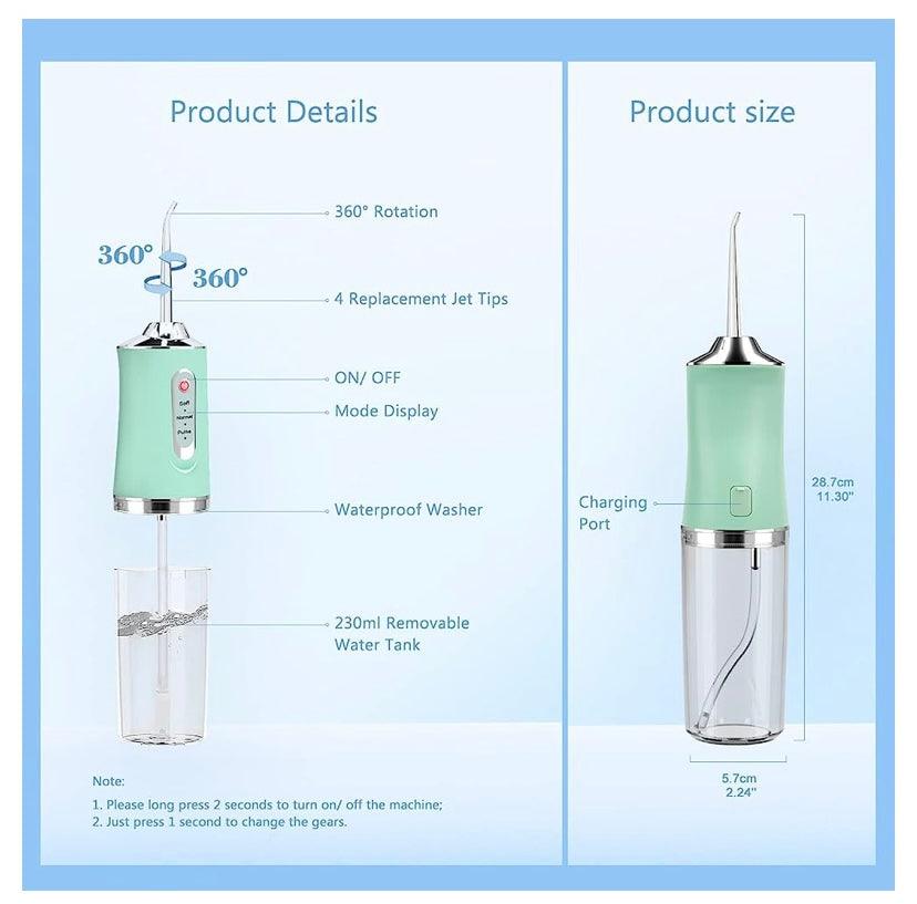 Irrigador DentalJet® Pro bucal recargable para limpieza bucal (ENVIO GRATIS Y PAGO CONTRAENTREGA)