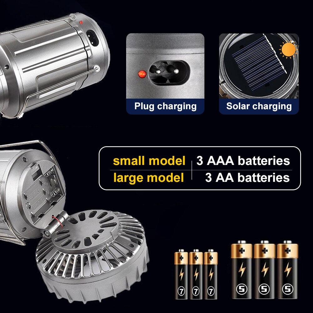 Linterna Multifuncional LED Camping 4 EN 1 ( PEDIR CON PAGO EN CASA 🏡)