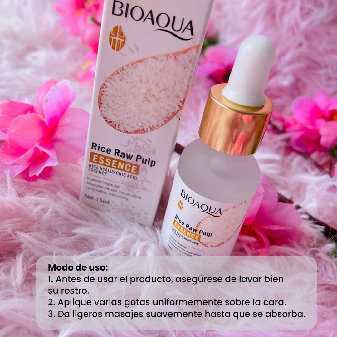 SERUM DE ARROZ CON ACIDO HIALURONICO BIOAQUA ✅¡PAGAS CUANDO LO RECIBAS