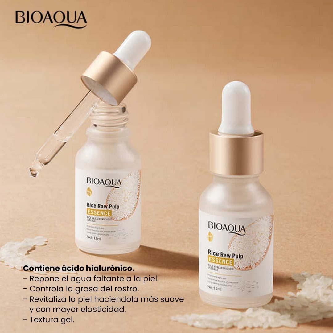 SERUM DE ARROZ CON ACIDO HIALURONICO BIOAQUA ✅¡PAGAS CUANDO LO RECIBAS
