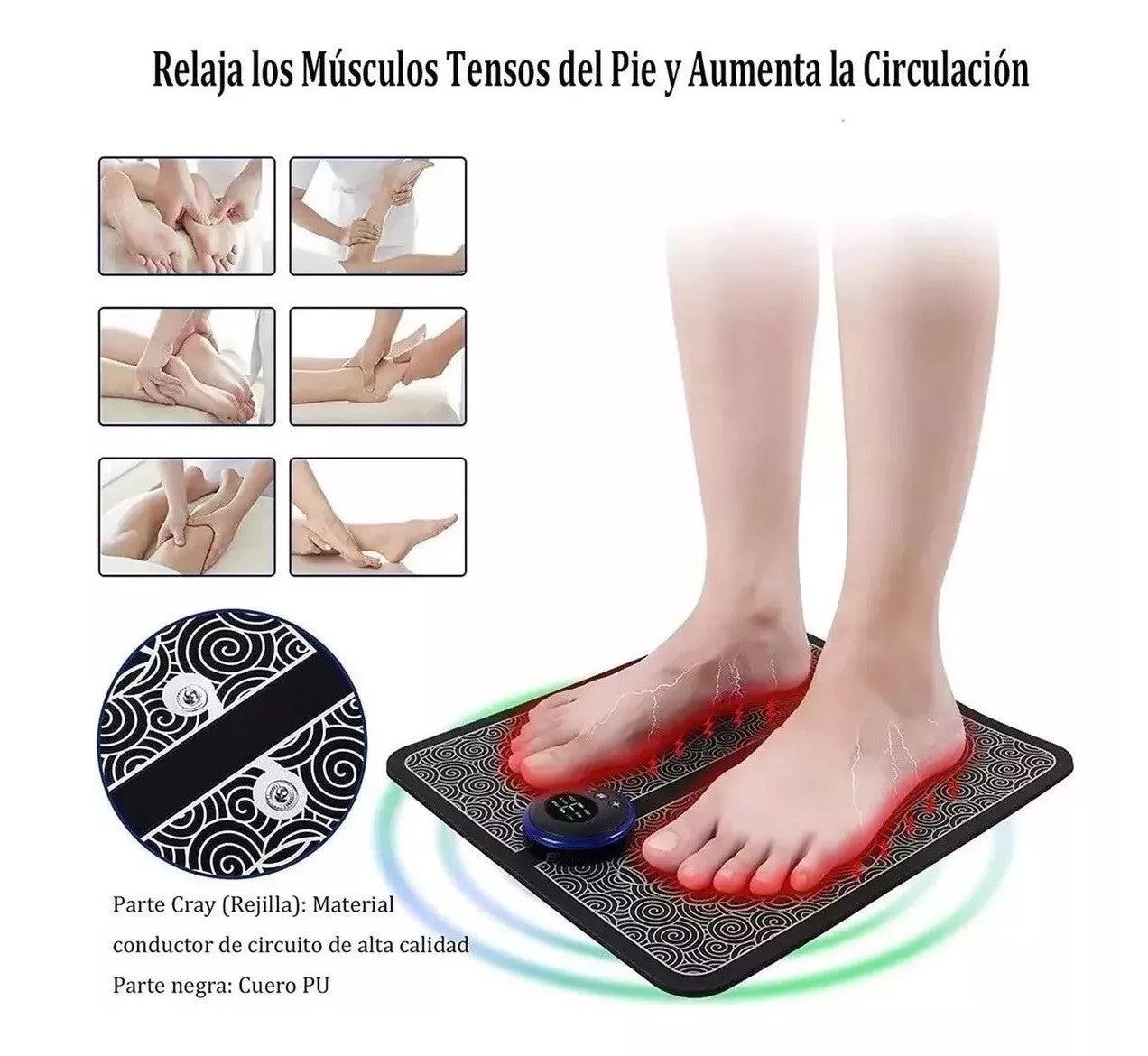 Tapete Masajeador EMS de pies + Mini parche MUSCULAR GRATIS + 50% de descuento