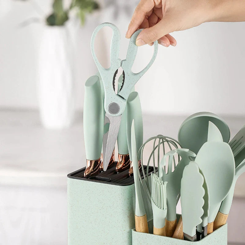 Set De 19 Utensilios De Cocina Silicona