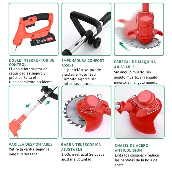 TurboBlade™ - Cortadora de Cesped Inalambrica [2 BATERÍAS DE 48V]