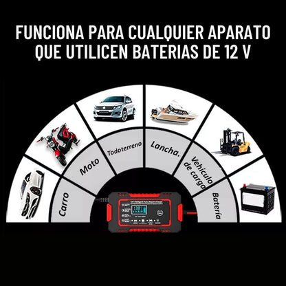 Iniciador Y Cargador de Batería 12V/6A
