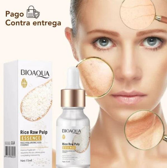 SERUM DE ARROZ CON ACIDO HIALURONICO BIOAQUA ✅¡PAGAS CUANDO LO RECIBAS