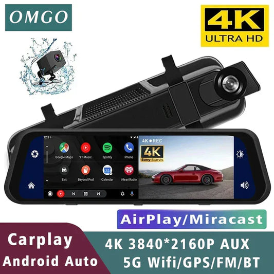 🚗 MirrorCam Pro – Espejo Retrovisor con Cámara Delantera y Trasera | Visión Total y Seguridad