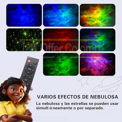 Proyector Espacial de Galaxia, Nebulosa y Estrellas