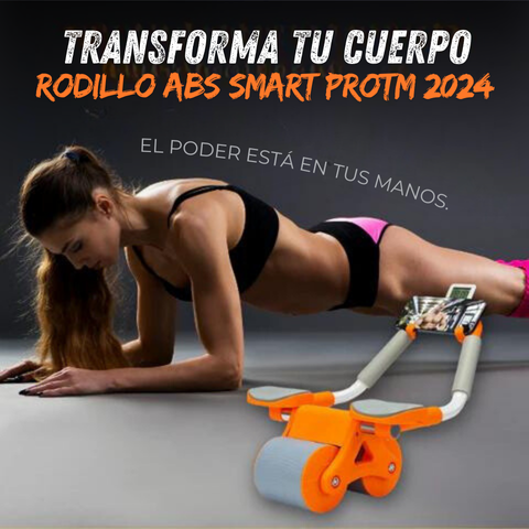 Rueda abdominal Smart Pro ™ Abs Roller 2024: ejercicios de abdominales y planchas - ENVÍO GRATIS
