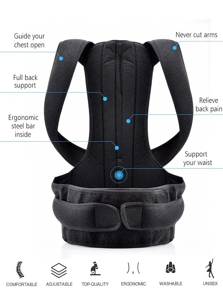 CORRECTOR POSTURAL FLEX  + Parches 2 Cajas 🌟Alivia Dolores en la Región Lumbar🌟 - ENVÍO GRATUITO TODO COLÔMBIA