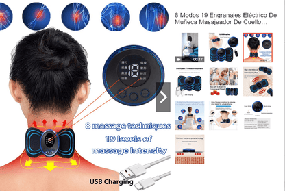 COMPRA 1 y LLEVA 2  Masajeador Eléctrico Muscular - Alivio desde la primera sesión💆🏻‍♀️