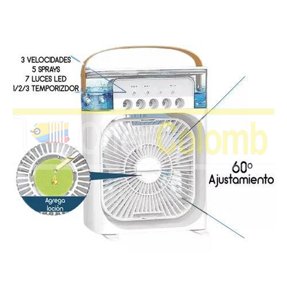 AIRE ACONDICIONADO HUMIDIFICADOR PORTATIL 4 en 1