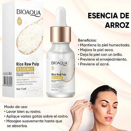 SERUM DE ARROZ CON ACIDO HIALURONICO BIOAQUA ✅¡PAGAS CUANDO LO RECIBAS